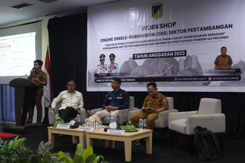 DPMPTSP Gelar Workshop OSS Sektor Pertambangan, Ciptakan Iklim Investasi Yang Kondusif Di Sulteng