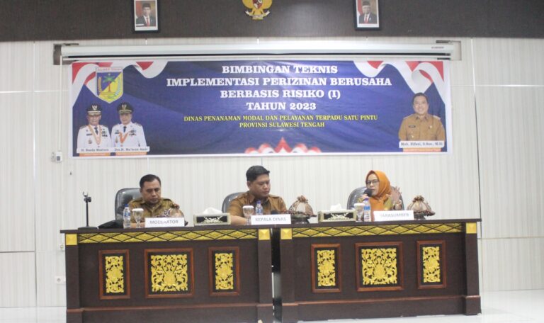 DPMPTSP Sulteng Gelar Bimtek Implementasi Perizinan Berusaha Berbasis ...