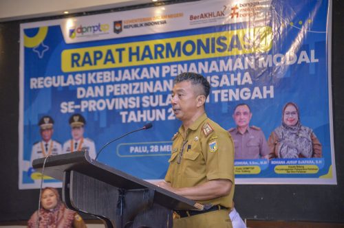 Dalam Rangka Mewujutkan Kesamaan Pemahaman, DPMPTSP Sulteng Gelar Rapat Harmonisasi Regulasi Kebijakan Penanaman Modal dan Perizinan Berusaha Se-Provinsi Sulawesi Tengah.