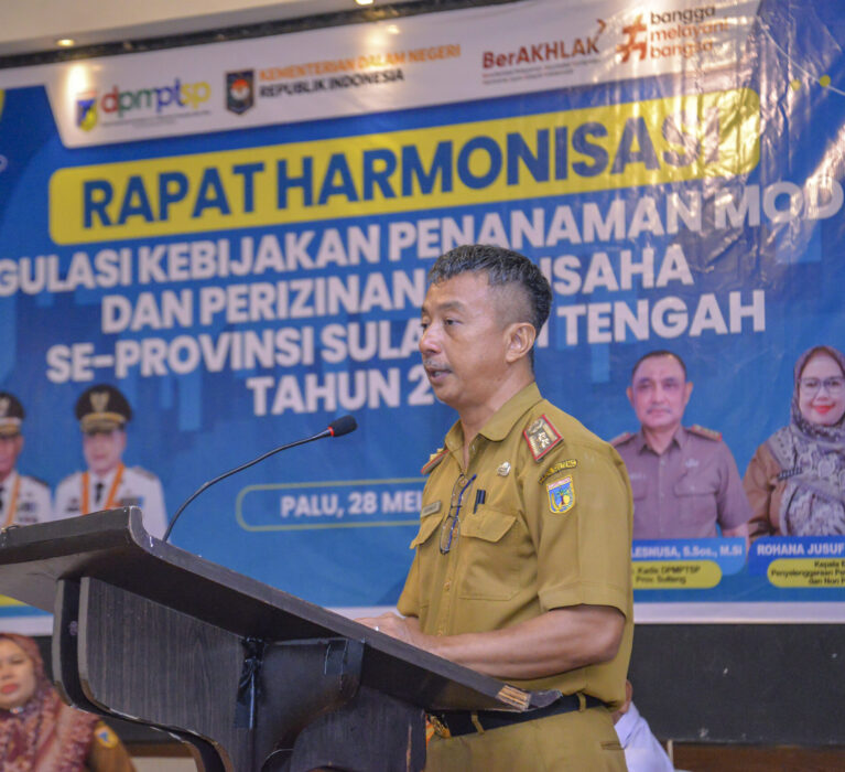 Dalam Rangka Mewujutkan Kesamaan Pemahaman, DPMPTSP Sulteng Gelar Rapat Harmonisasi Regulasi Kebijakan Penanaman Modal dan Perizinan Berusaha Se-Provinsi Sulawesi Tengah.