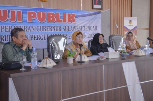 Uji Publik Rapergub Sulteng: Penyesuaian Kebijakan dalam Pendegalasian Kewenangan dan Proses Perizinan