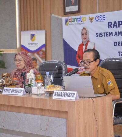 Mempermudah Perizinan Berusaha Terkait Persetujuan Lingkungan. DPMPTSP Laksanakan Rakor Amdal Net yang terintegrasi dengan Sistem OSS RBA.